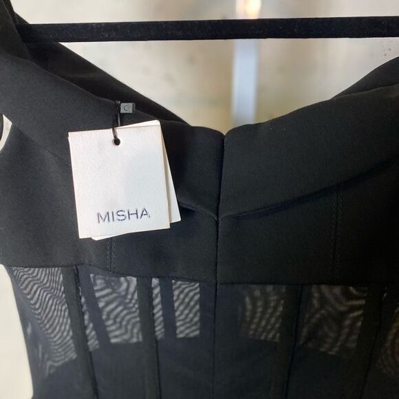 MISHA Bodice Black Jumpsuit - Picture 11 of 16
